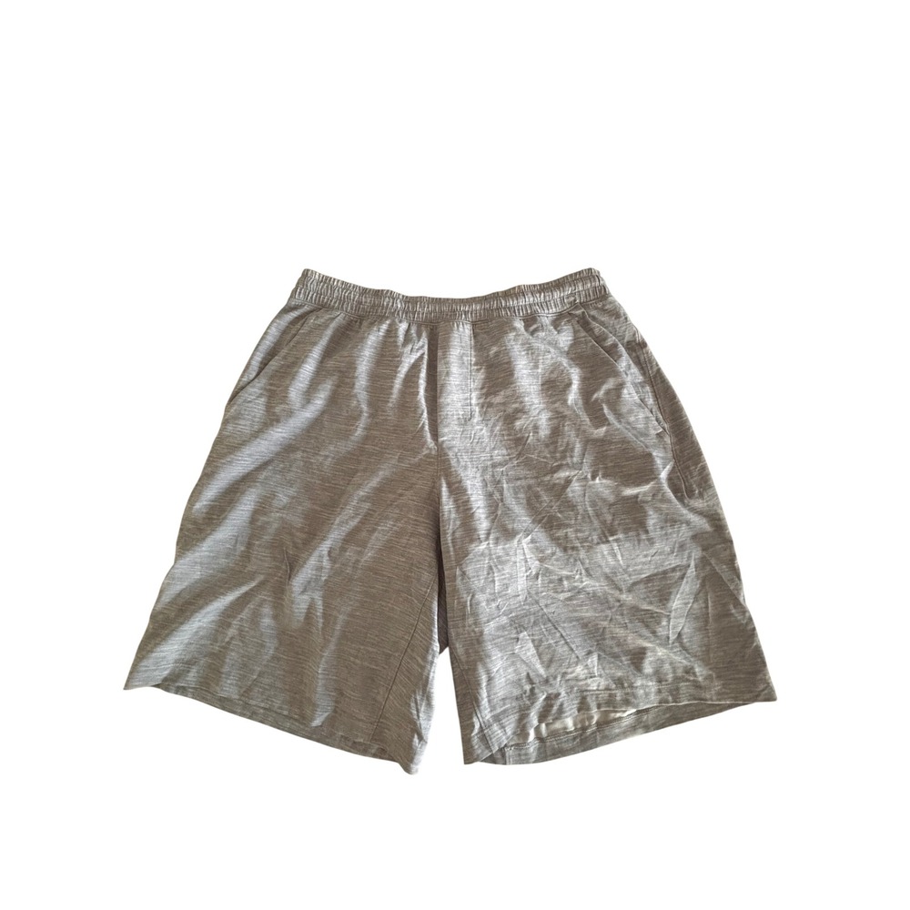 Lululemon Pace Breaker 9 Inch Lined Shorts Mens Large Grey Space Dye Activewear